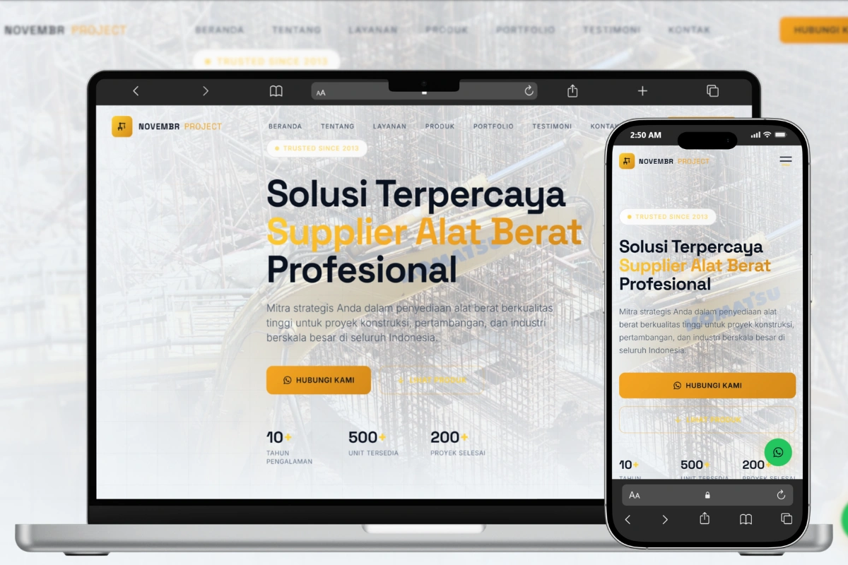 Website Company Profile untuk bisnis profesional