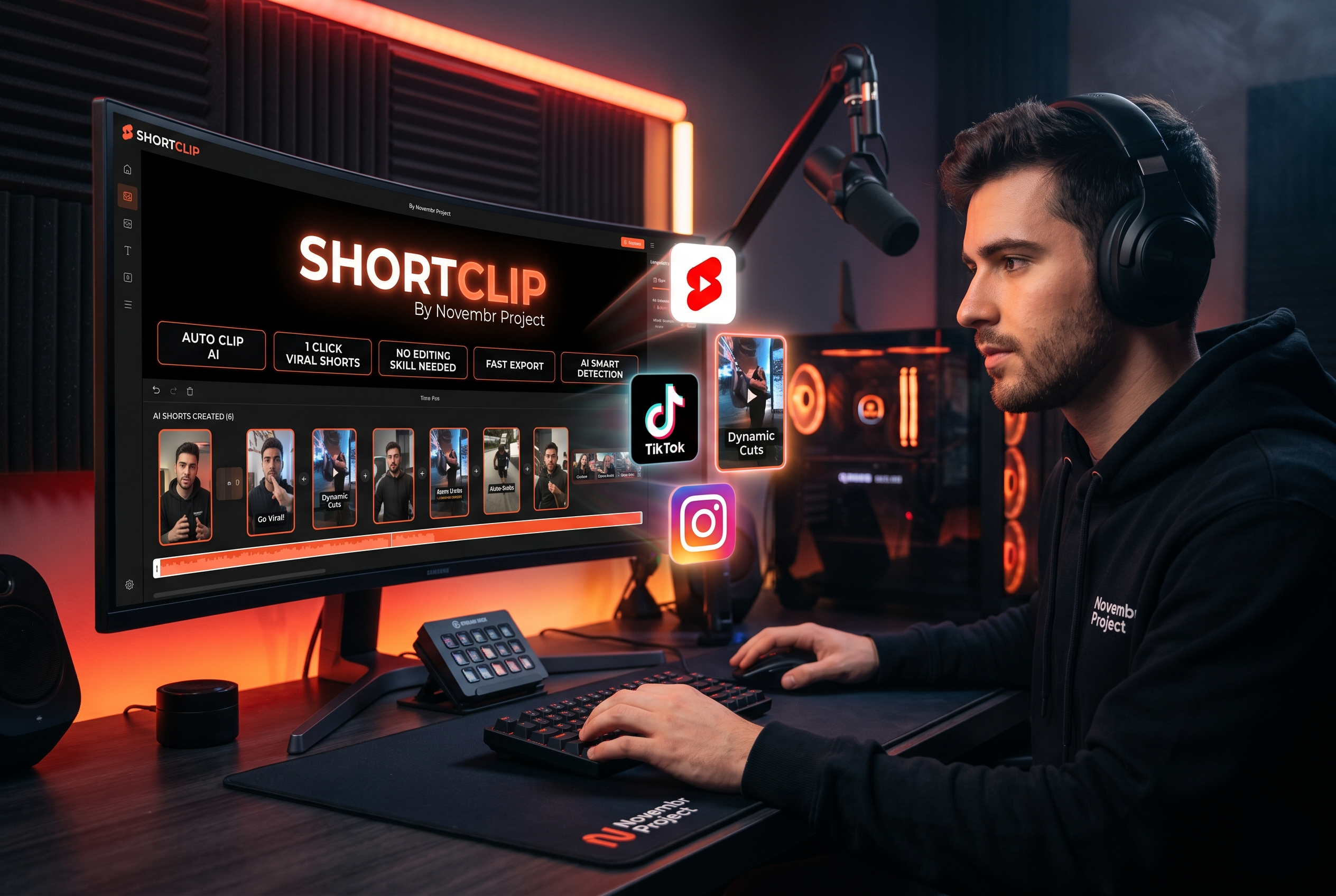 SHORTCLIP - Tools Clipper AI untuk memotong dan mengedit video pendek secara otomatis
