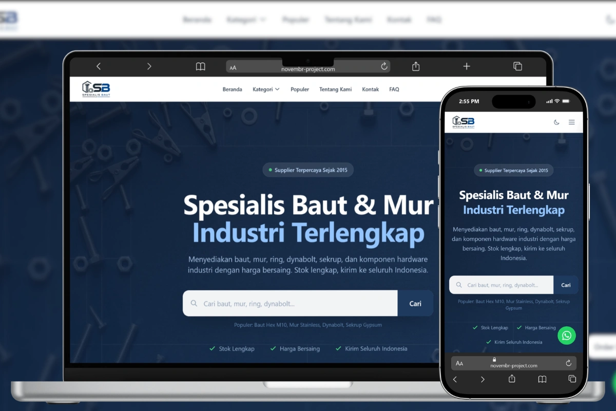Website toko online fashion dengan desain minimalis dan fitur keranjang belanja